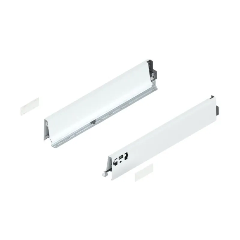 Set spondina ANTARO/INTIVO 358M5002SA Blum, altezza M (83 mm), lunghezza 500 mm, finitura Bianco Seta Bestel Nu