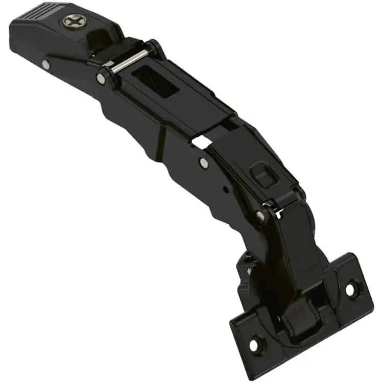 Korting Cerniera Blum 70T7550N CLIP Top, 155° Protusione 0, battuta con sormonto, senza molla, fondello da avvitare, finitura Nero Onice