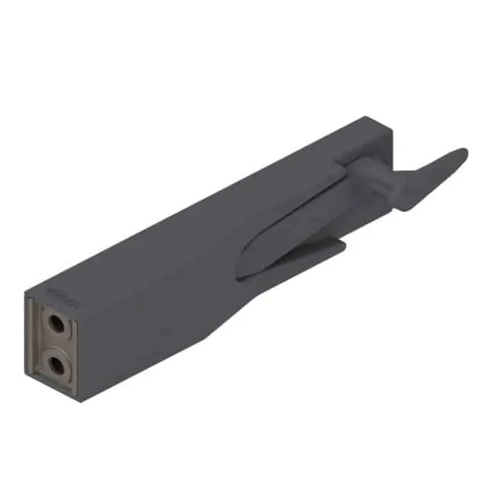 Scatola di chiusura Z80.000S Blum per sistema Cabloxx, senza cilindro, colore Grigio Orione Opaco Finale Uitverkoop