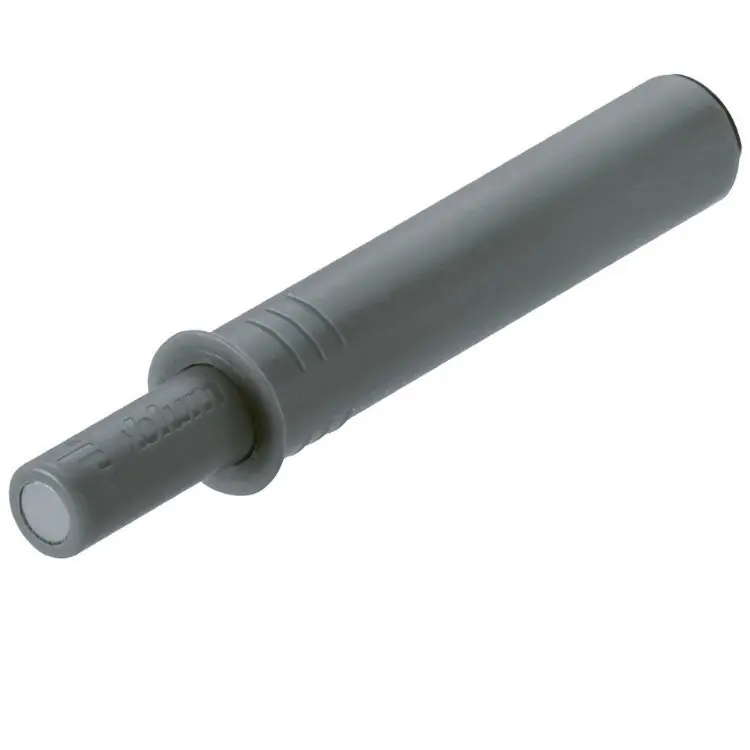 Meest Verkocht Cricchetto 956.1002 Tip-On Blum per anta mobile, versione con magnete 17 mm, dimensione 10x50 mm, finitura Grigio Platino