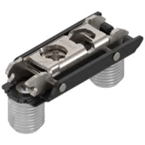 Op = Op Piastrina di premontaggio 177h3100 Blum CLIP, diritta, altezza 0 mm, EXPANDO con regolazione verticale a eccentrico, finitura Nero Onice