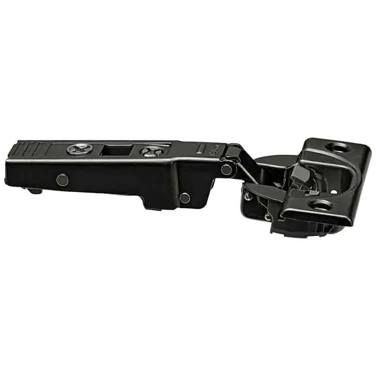 Koop Online Cerniera Blum 71B9550 CLIP top BLUMOTION, 95° battuta con sormonto, fondello da avvitare, per ante con profilati, finitura Nero Onice
