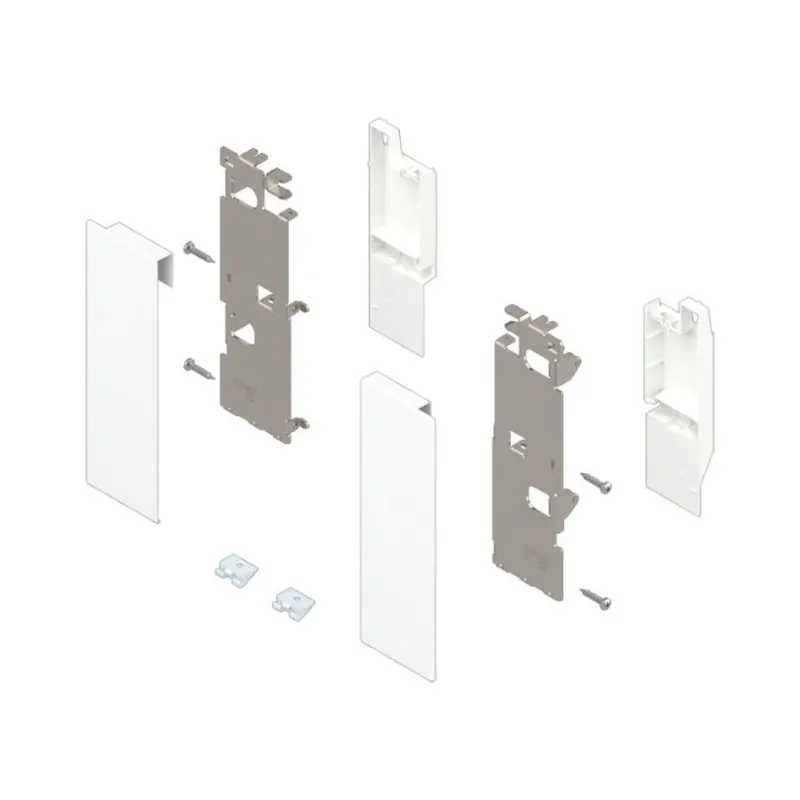 Set frontale ZI7.3CS0 Blum per cassetto interno Legrabox, altezza C, Acciaio finitura Bianco Seta Opaco Lage Kosten