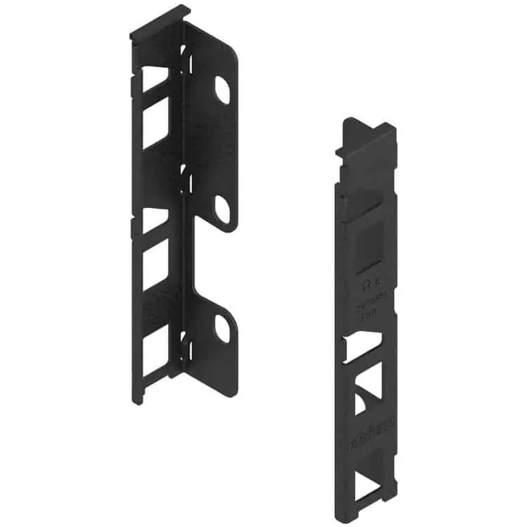 Op = Op Set supporto schienale ZB7K000S Blum per Legrabox K, finitura Nero Terra Opaco