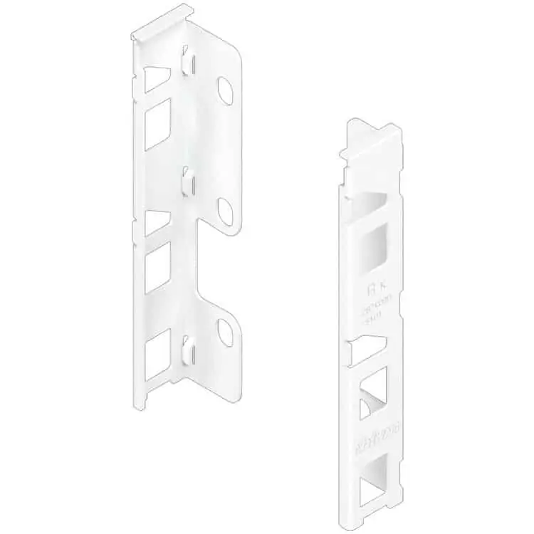 Set supporto schienale ZB7K000S Blum per Legrabox K, finitura Bianco Seta Opaco Beperkte Voorraad