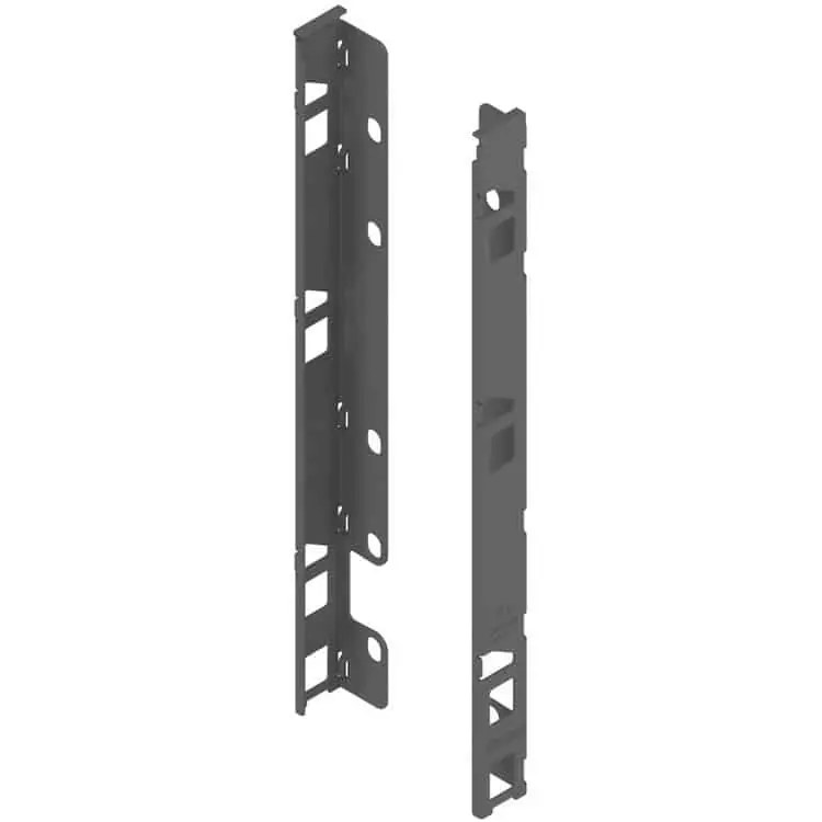 Nieuw Set supporto schienale ZB7F000S Blum per Legrabox F, finitura Grigio Orione Opaco