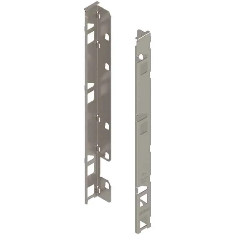 Beperkte Voorraad Set supporto schienale ZB7F000S Blum per Legrabox F, finitura Nichelato