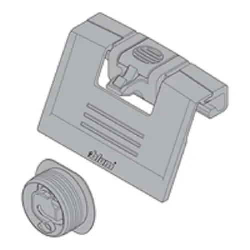 Exclusieve Aanbieding Maniglia per cassetto interno, per TANDEMBOX intivo/antaro, colore R7037 Grigio Polvere