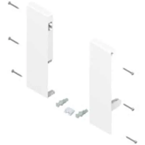 Attacchi per frontale per TANDEMBOX antaro, altezza D, per cassetto interno, destro+sinistro, colore Bianco Seta Korting