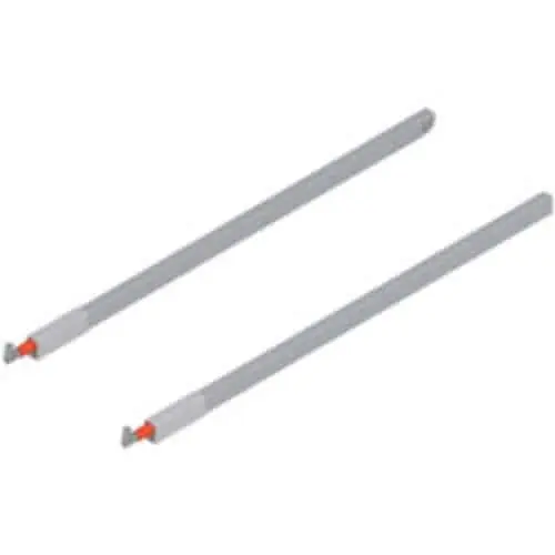 Voordeelprijs Ringhierina longitudinale (sopra) per TANDEMBOX antaro, lunghezza nominale 650 mm, destro+sinistro, colore R9006 Grigio Metallizzato