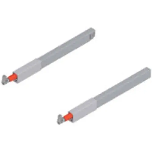 Ringhierina longitudinale (sopra) per TANDEMBOX antaro, lunghezza nominale 300 mm, destro+sinistro, colore R9006 Grigio Metallizzato Goedkoop