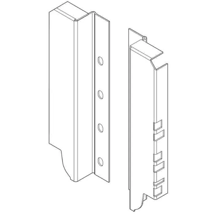 Tijdelijk Beschikbaar Set supporti schienale Z30C000S.04 Blum, BL1965760 M, finitura Nichelato