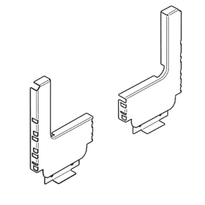 Schienale sottolavello Z30D120S.6 Blum per Tandembox, altezza 224 mm, colore Bianco Seta Bestseller