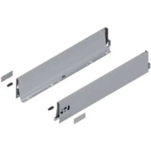 Set spondina ANTARO/INTIVO 378K6002SA Blum, altezza K (115 mm), lunghezza 600 mm, finitura R9006 Grigio Metallizzato Bestseller