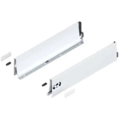 Set spondina ANTARO/INTIVO 378K5002SA Blum, altezza K (115 mm), lunghezza 500 mm, finitura Bianco Seta Premium