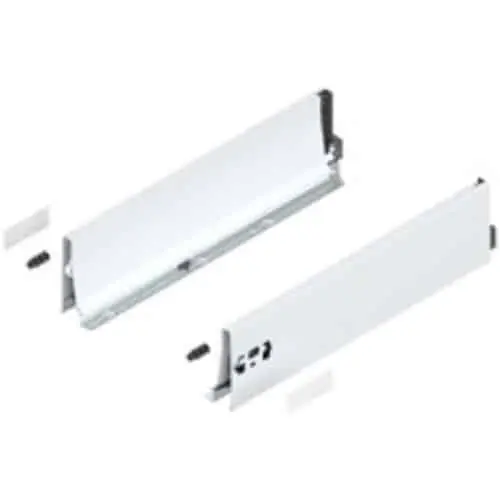 Set spondina ANTARO/INTIVO 378K4502SA Blum, altezza K (115 mm), lunghezza 450 mm, finitura Bianco Seta Op = Op