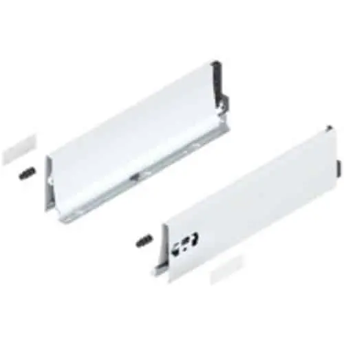 Koopje Set spondina ANTARO/INTIVO 378K4002SA Blum, altezza K (115 mm), lunghezza 400 mm, finitura Bianco Seta