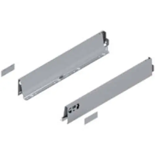Lage Kosten Set spondina ANTARO/INTIVO 378M5002SA Blum, altezza M (83 mm), lunghezza 500 mm, finitura R9006 Grigio Metallizzato