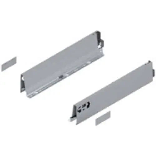Alleen Vandaag Set spondina ANTARO/INTIVO 378M4002SA Blum, altezza M (83 mm), lunghezza 400 mm, finitura R9006 Grigio Metallizzato