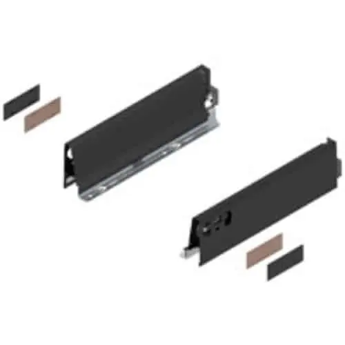 Set spondina ANTARO/INTIVO 378M3002SA Blum, altezza M (83 mm), lunghezza 300 mm, finitura Nero Terra Gecertificeerd