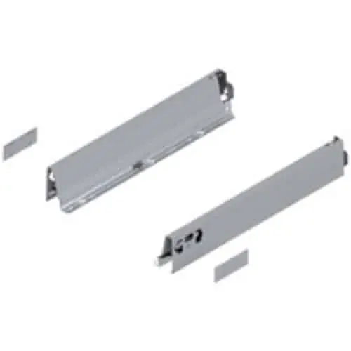 Set spondina ANTARO/INTIVO 378N4002SA Blum, altezza N (68 mm), lunghezza 400 mm, finitura R9006 Grigio Metallizzato Meest Verkocht