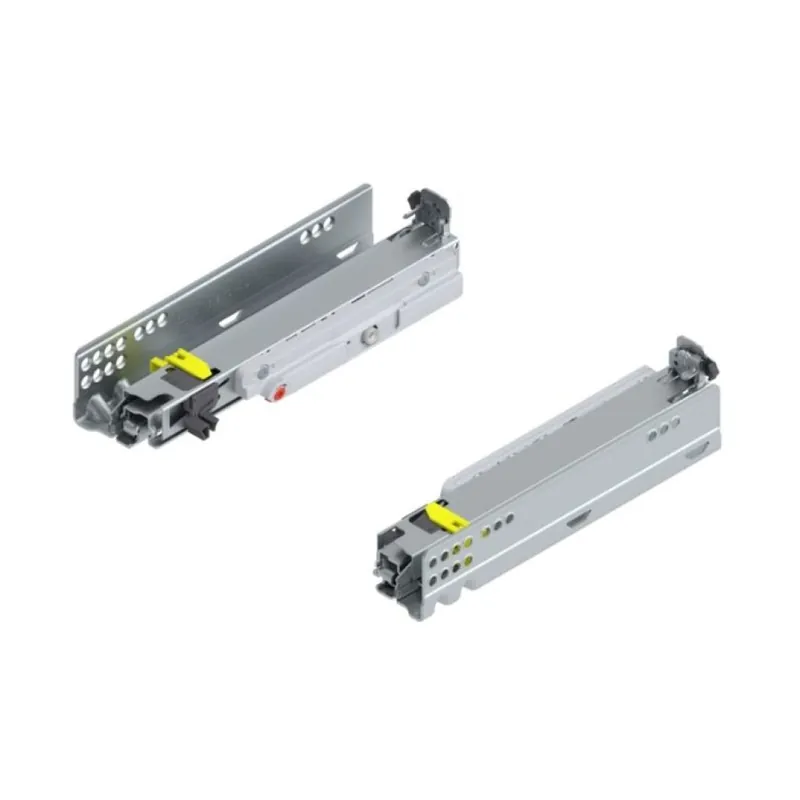 Populair Guida scorrevole Movento Tip-On Blum 760H2700T per cassetto, lunghezza 270 mm, estrazione totale, portata 40 kg, Acciaio finitura Zincato