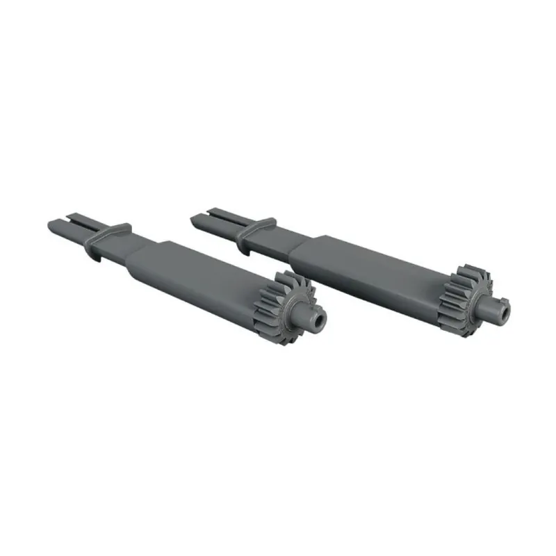 Koop Vandaag Set pignone di sincronizzazione mezzaluna T55.000R Blum per guida Tandem Tip-On, Plastica finitura Grigio Polvere