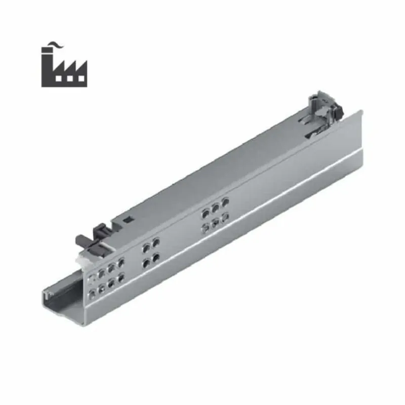 Guida scorrevole Tandem Blumotion Blum 560H2601B, lunghezza 260 mm, Destra, estrazione totale, portata 30 kg, Acciaio finitura Zincato, confezione Industria Beste Prijs