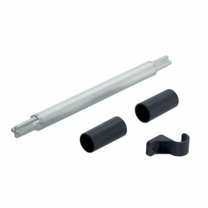 Gereduceerde Prijs Set pezzo di collegamento 20Q153ZN per stabilizzatore trasversale premontato AVENTOS HS Blum, finitura Alluminio naturale