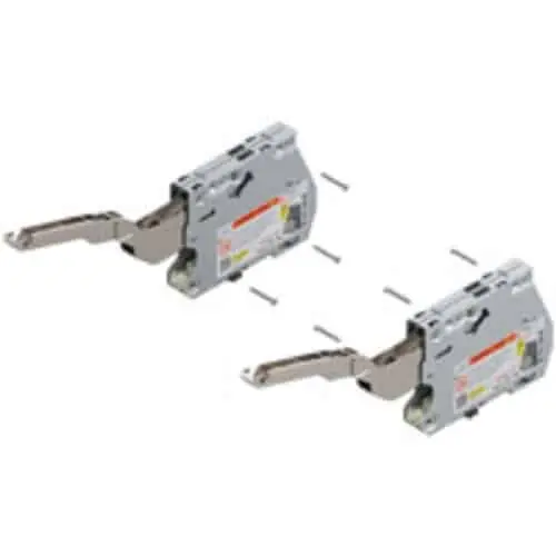Base forza AVENTOS HK per anta a ribalta standard, fattore carico 480-1500 (per 2 pezzi), per TIP-ON, colore Zincato Shop Nu