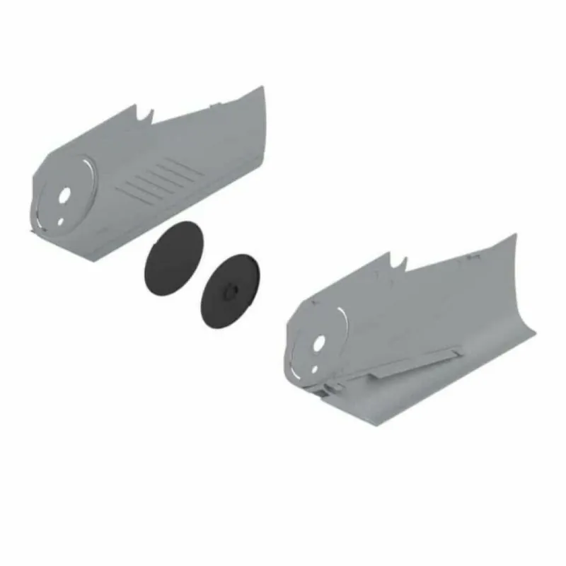 Seizoensaanbieding Set placche di copertura per serie braccio AVENTOS HS Blum 20S8000, finitura Grigio Orione