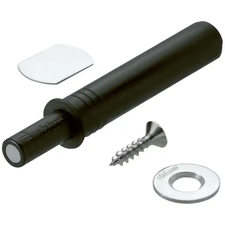 Cricchetto 956.1004 Tip-On Blum per anta mobile, versione con magnete 17 mm, dimensione 10x50 mm, finitura Nero Terra Nu Kopen
