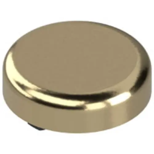 Alleen Vandaag Placchetta 84.4140 di copertura fondello per cerniere per ante di cristallo, forma rotonda, diametro 31 mm, finitura Dorato