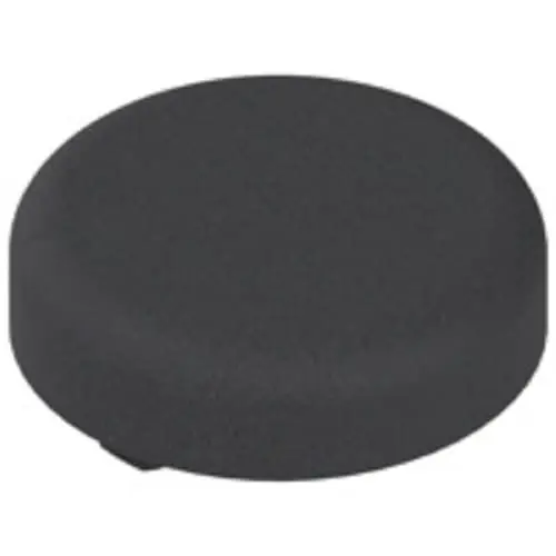 Betaalbaar Placchetta 84.4140 di copertura fondello per cerniere per ante di cristallo, forma rotonda, diametro 31 mm, finitura Nero