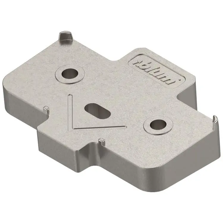 Beperkt Aanbod Cuneo per piastrina Blum 171A5070 , angolo +5°, versione a vite, spessore 6 mm, finitura Nichelato