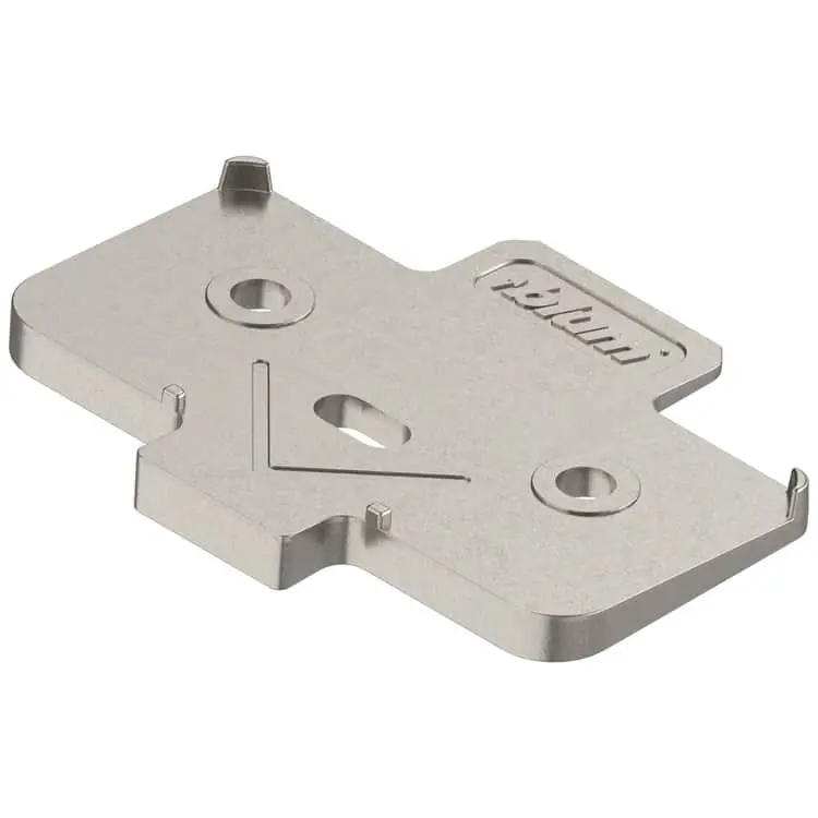 Cuneo per piastrina Blum 171A5500, angolo -5°, versione a vite, spessore 6 mm, finitura Nichelato Seizoensaanbieding