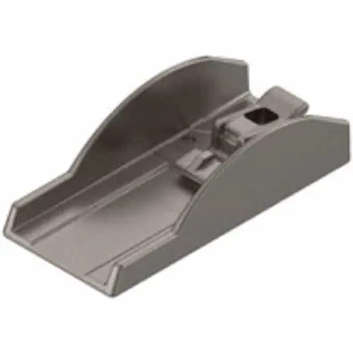 Betrouwbaar Piastrina portafondello CRISTALLO CLIP 78C4568 da incollare, rettangolare, colore Sabbiato/Nichelato Opaco