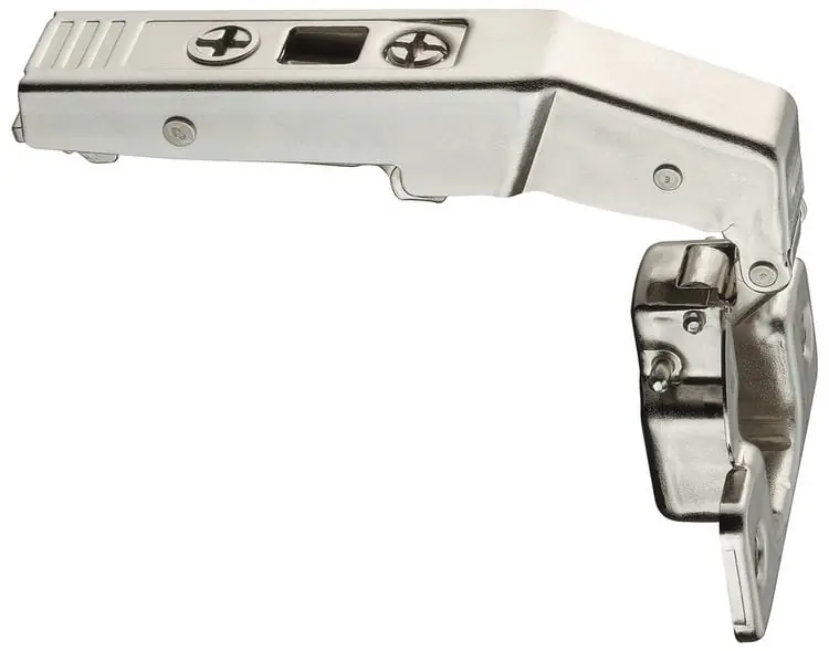 Op = Op Cerniera Blum 79T9550 CLIP top, 95° per mobili a colonna, fondello da avvitare, finitura Nichelato