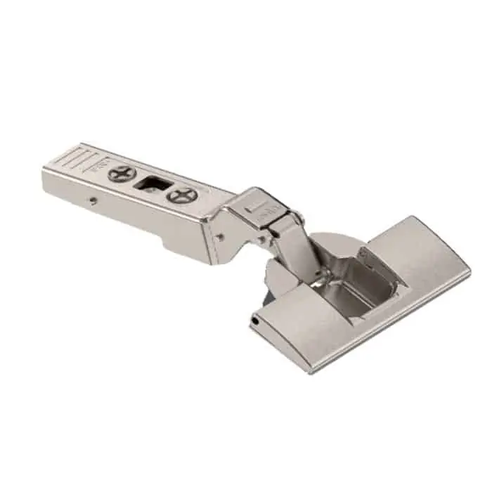 Koopje Cerniera ad angolo 79A9595BT Blum Clip Top con fondello Inserta, angolo +20 gradi, a battuta, finitura Nichelata