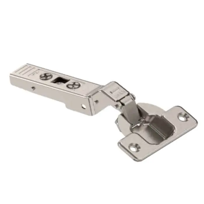 Express Levering Cerniera ad angolo 79A9556.T1 Blum Clip Top con fondello da avvitare, angolo +30 gradi, a battuta, finitura Nichelata