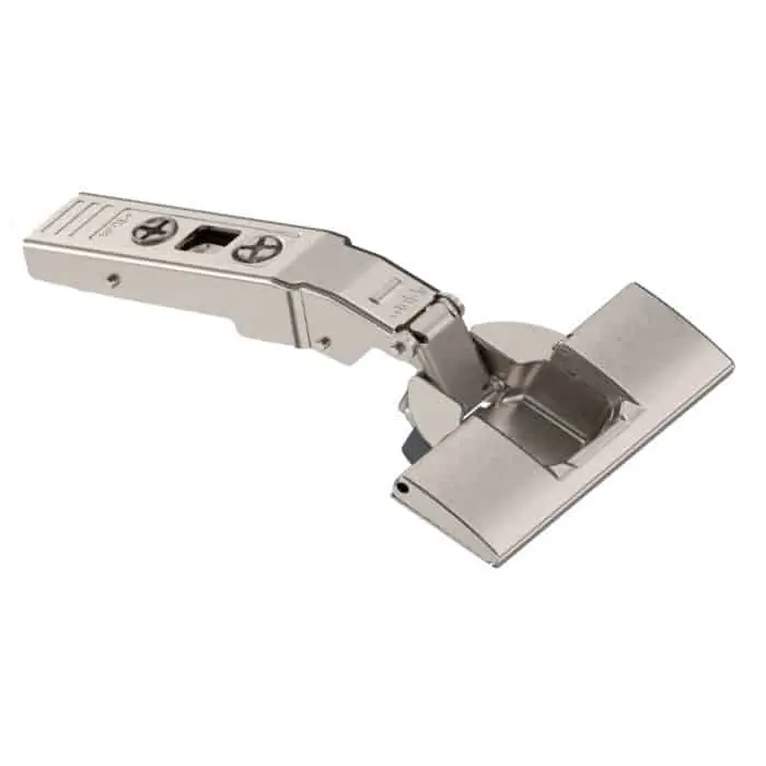 Weekendaanbieding Cerniera ad angolo 79A9496BT Blum Clip Top con fondello Inserta, angolo +30 gradi , battuta sovrapposta, finitura Nichelata