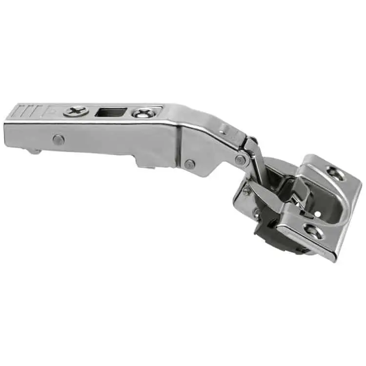 Cerniera Blum 79B9456 CLIP top BLUMOTION, + 30° III, battuta con sormonto massimo, fondello da avvitare, finitura Nichelato Laatste Versie