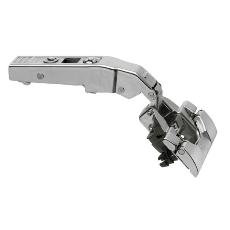 Cerniera Inserta Clip Top 79B9498 Blum per mobili ad angolo +45° III, battuta con sormonto massimo, Blumotion disattivabile, finitura Nichelato Laatste Versie