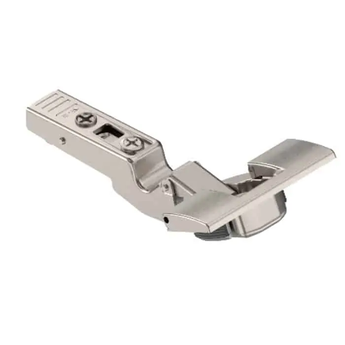 Cerniera ad angolo 79A5490BT Blum Clip Top con fondello Inserta, angolo -45 gradi, battuta sovrapposta, finitura Nichelata Rechtstreeks Van De Fabrikant