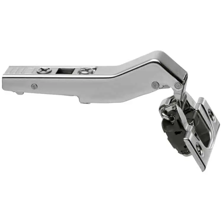 Cerniera Blum 79B3558 CLIP top BLUMOTION, + 45° II, battuta con sormonto, fondello da avvitare, finitura Nichelato Dagaanbieding