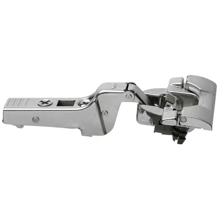 Koopje Cerniera Inserta Clip Top 71B9690 Blum per ante con profilati 95°, battuta mediana, Blumotion disattivabile, finitura Nichelato