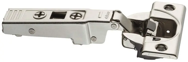 Cerniera Blum 71B9550 CLIP top BLUMOTION, 95° battuta con sormonto, fondello da avvitare, per ante con profilati, finitura Nichelato Betaalbaar