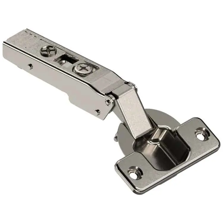 Cerniera Blum 72T5550.TL CLIP top, 95° battuta con sormonto 20 mm, fondello da avvitare, per ante con profilati, senza molla, finitura Nichelato Weekendaanbieding