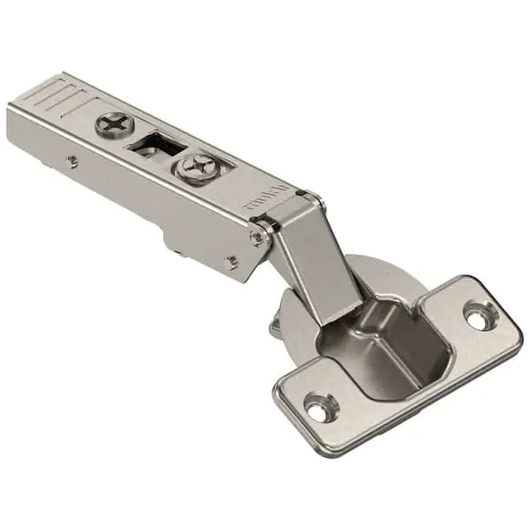 Gecertificeerd Cerniera Blum 70T5550.TL CLIP top, 120° battuta con sormonto, fondello da avvitare, senza molla, finitura Nichelato