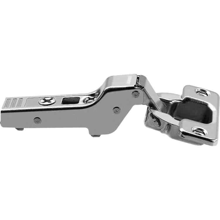 Cerniera Blum 74T1650.TL CLIP top, 107° battuta mediana, fondello da avvitare, senza molla, finitura Nichelato Op = Op